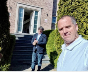 La tractorada de Mérida para en la casa de Puigdemont