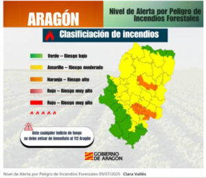 Aragón flexibiliza los requisitos de la PAC en seis comarcas ante el riesgo de incendios y las anomalías climáticas