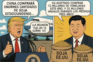 China podría comprar 12 Mt de soja USA este año tras la reunión entre Trump y Xi Jinping