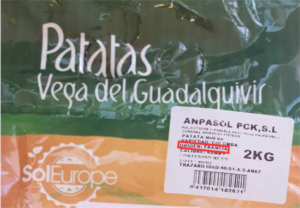 Patatas que parecen sevillanas pero que realmente son de Francia